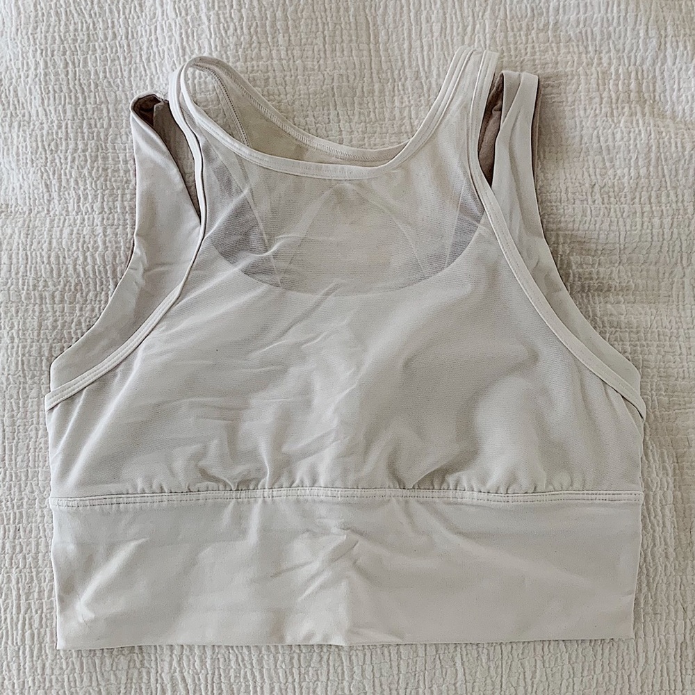 Lululemon Work Out White Bra Top